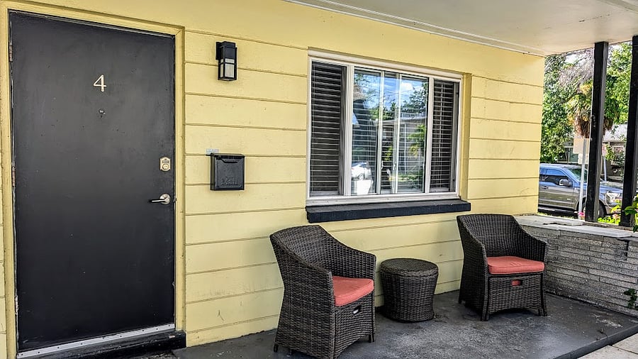 front porch with outdoor furniture