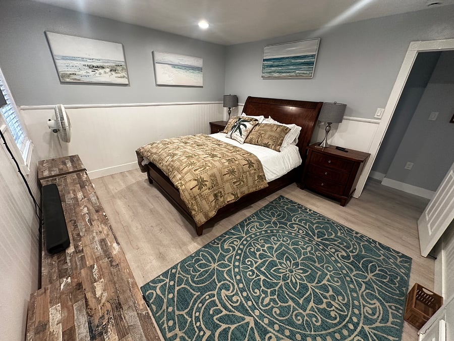 Spacious master bedroom. 