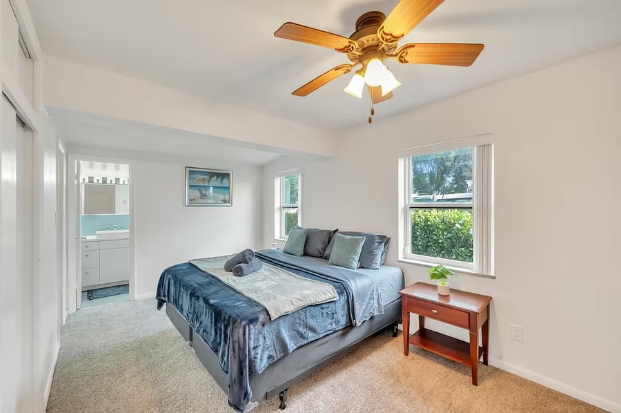 Spacious master bedroom