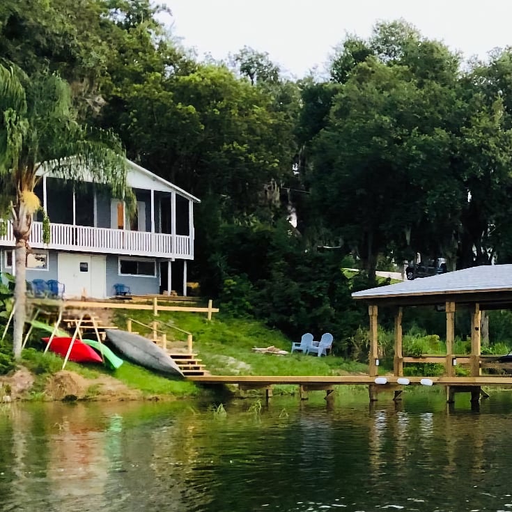 Lake living at it's best! Bring your boat or use our kayaks, canoe and paddle boards