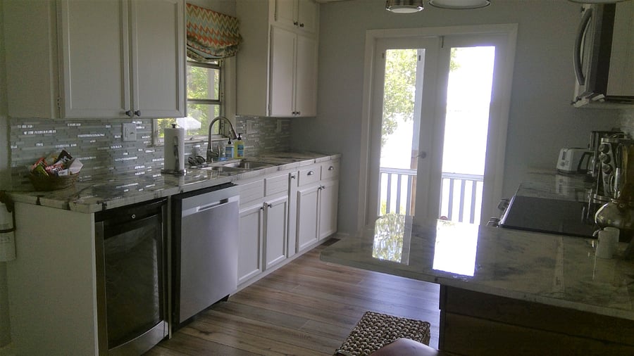 Cook with a lake view!