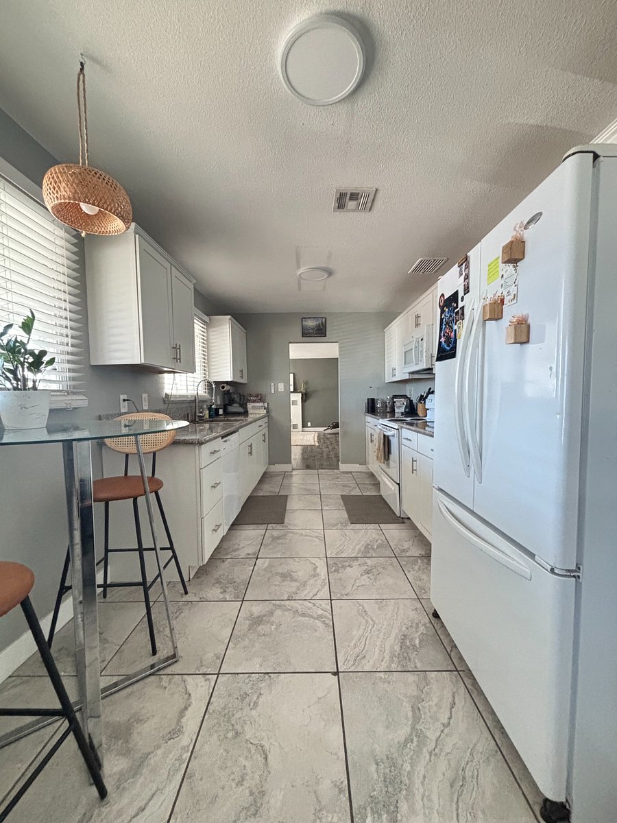 Fully-stocked, shared kitchen