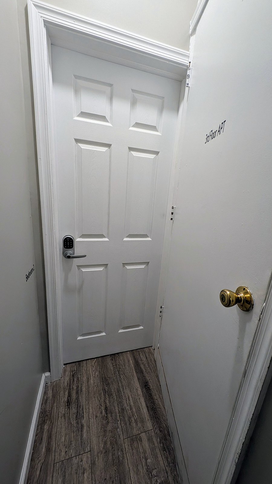 Apartment 2 Door - Bedroom 2 and Apartment 3 Door entrance