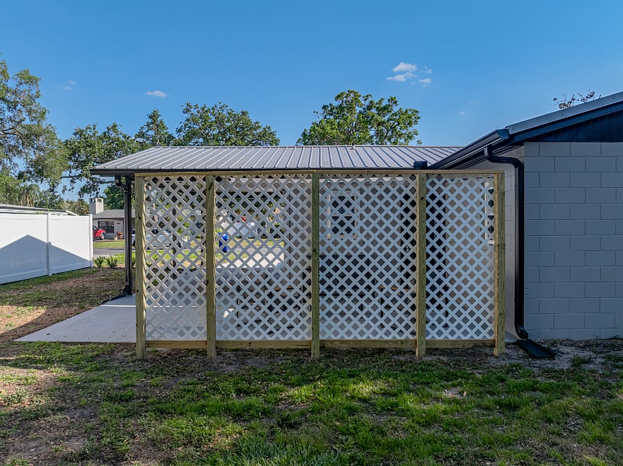 Step outside to your own private, shaded patio with seating and a grill everything you need for a relaxing meal outdoors. Grill utensils are conveniently provided inside the home.