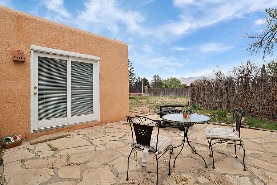 Private Patio from bedroom