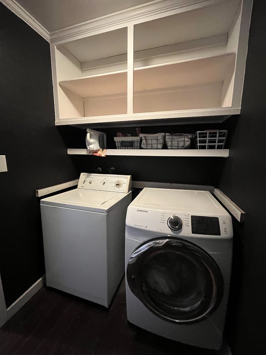 laundry room closet with storage space