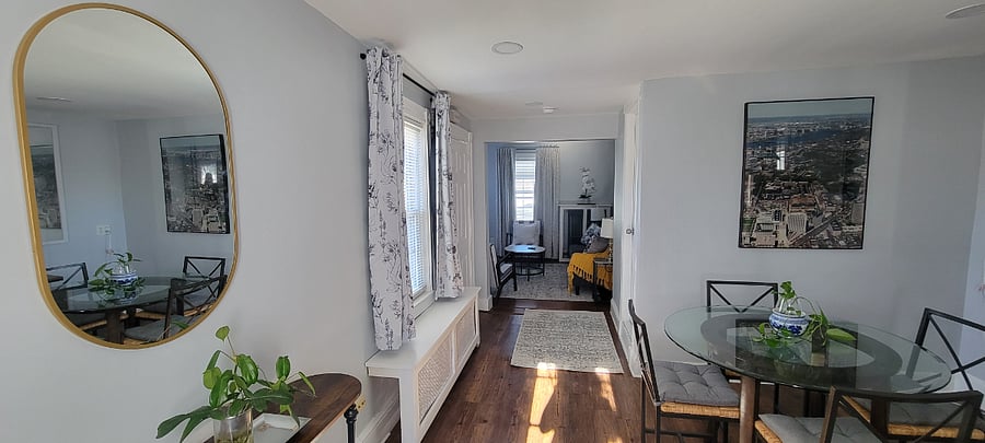 View from Dining Room into Living Room.