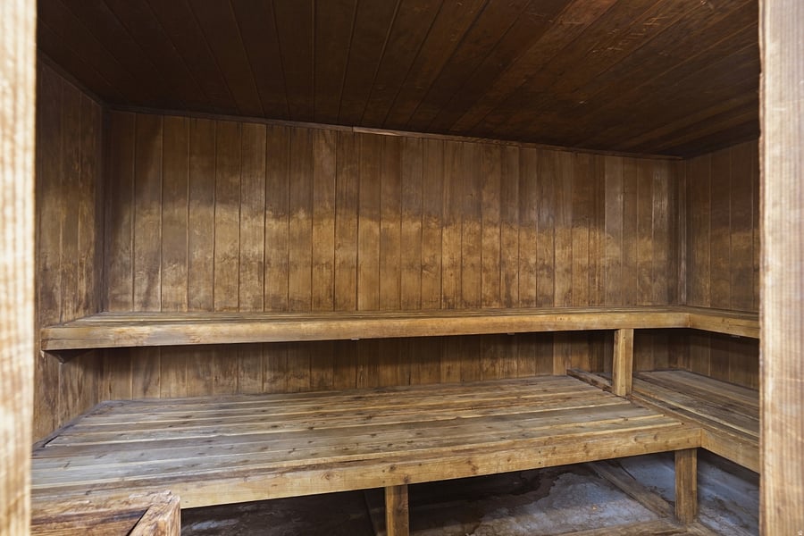 Dry sauna in clubhouse
