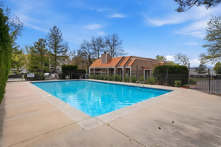 North pool and clubhouse