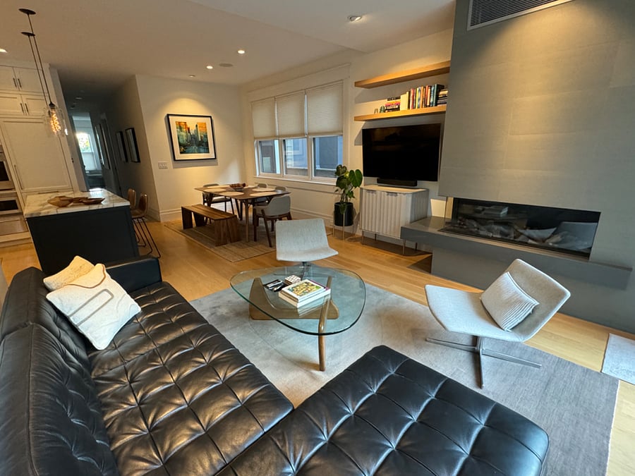 Kitchen, Dining, Living