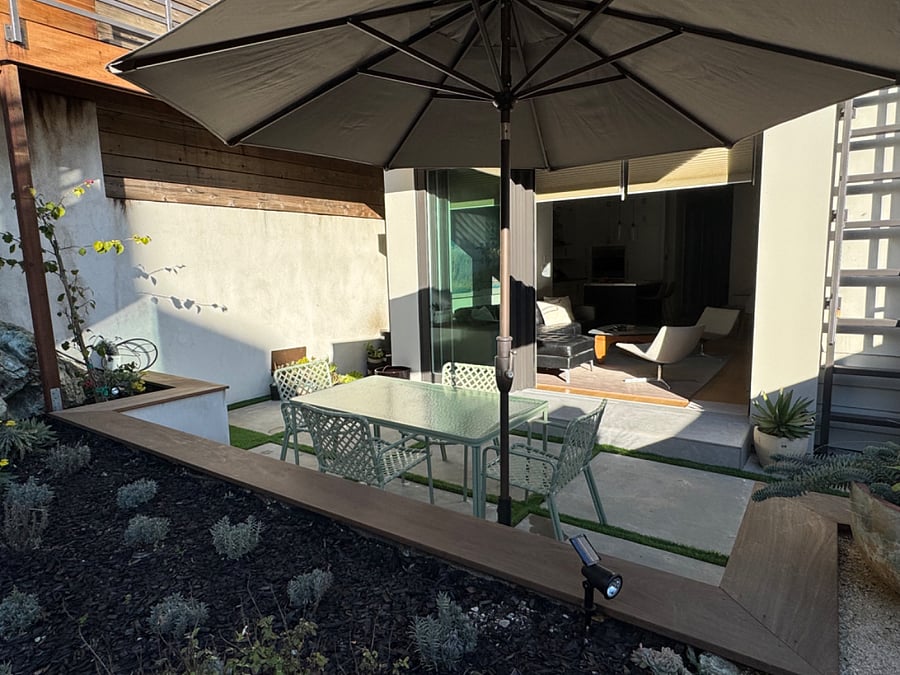 dedicated patio area