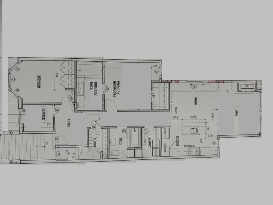 Floor plan - Bath and Laundry area differ slightly from what is shown here..