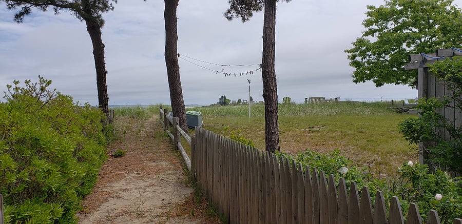private deeded right of way path to the beach area (Saco Bay)