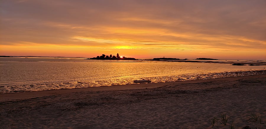 view from beach