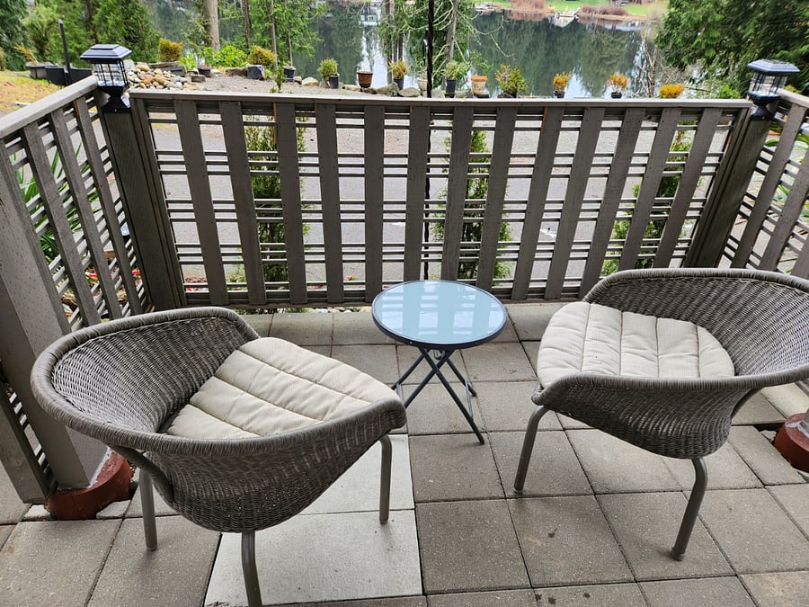 Patio with a view