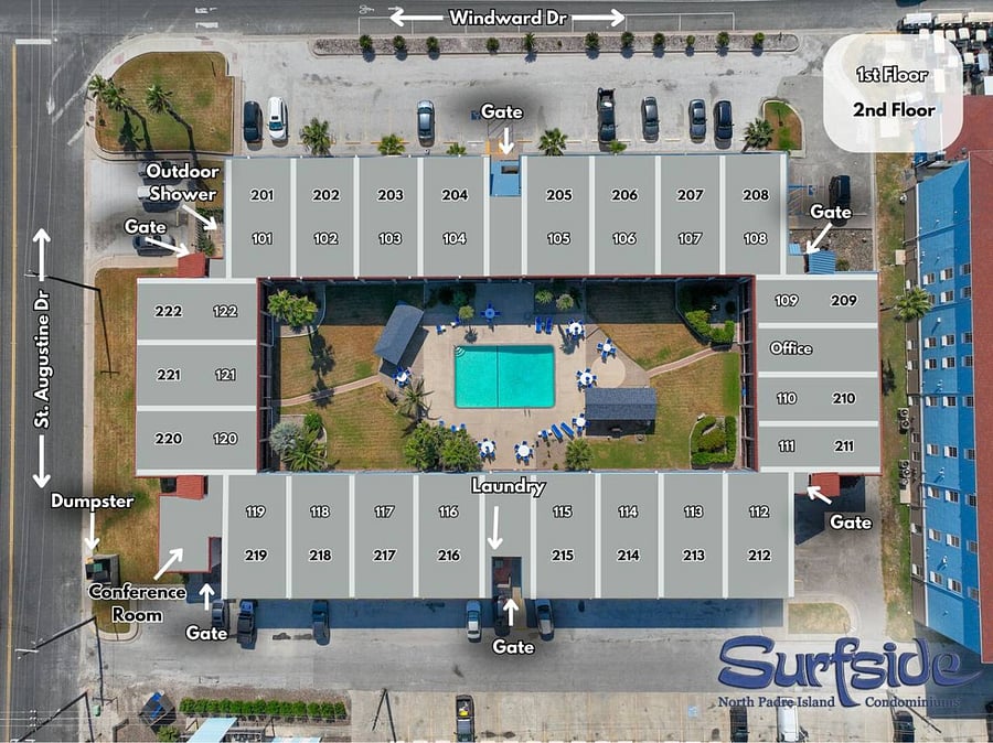 Aerial map to get you oriented