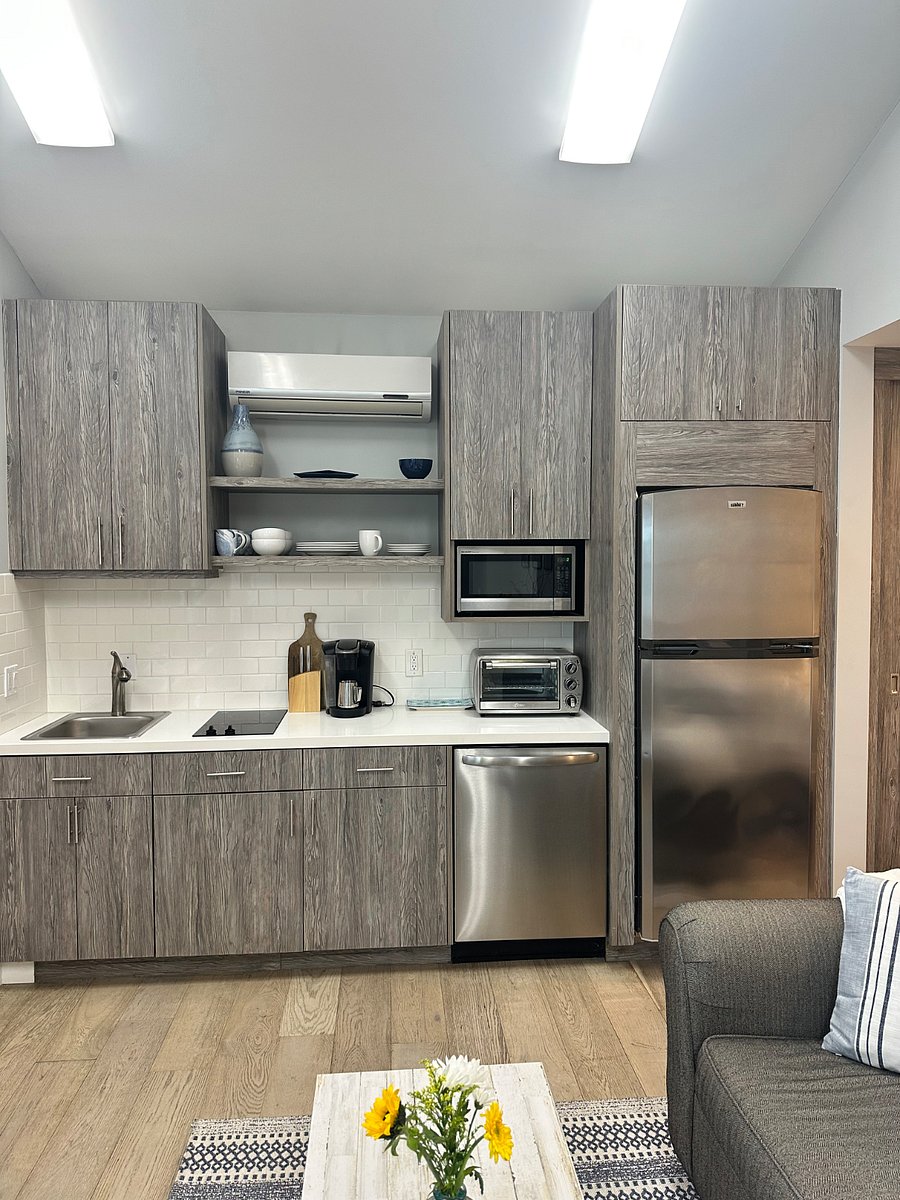 Full Refrigerator and dishwasher. Electric cook top and small appliances.