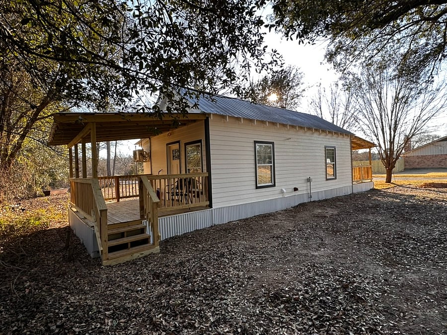 Private back porch