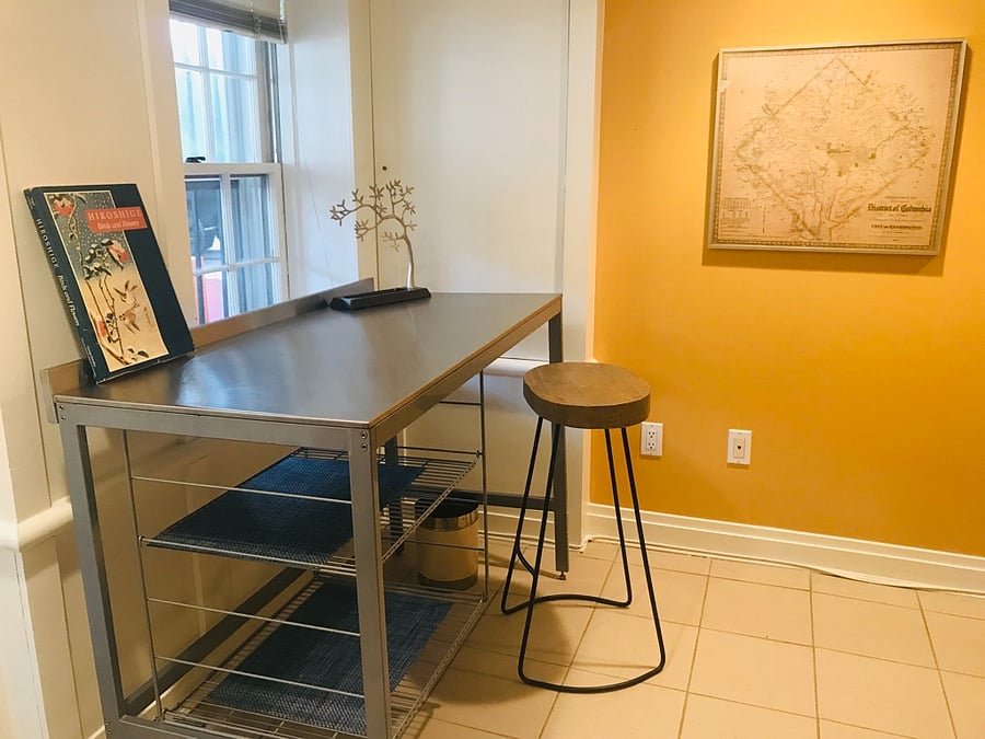 Work space near window