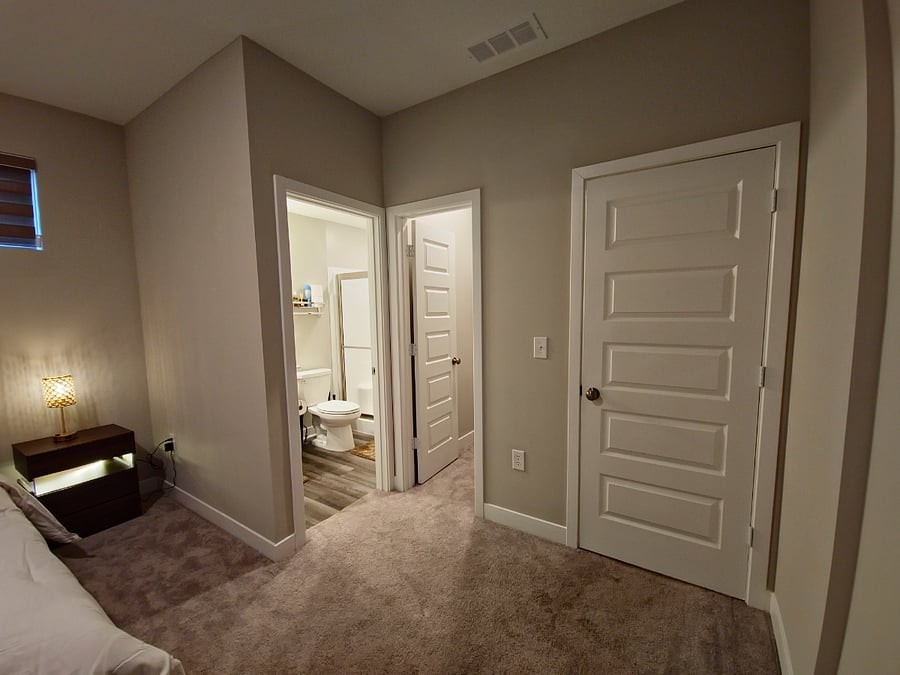 Bedroom 5 closet and bathroom entrance