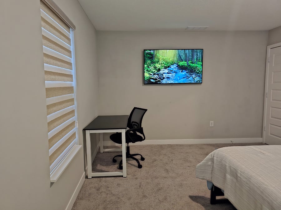Bedroom 2 TV and study table