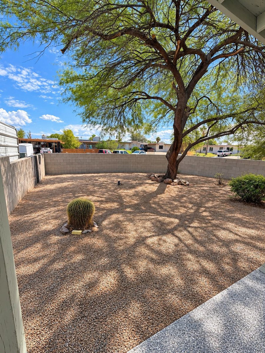 Enclosed front yard