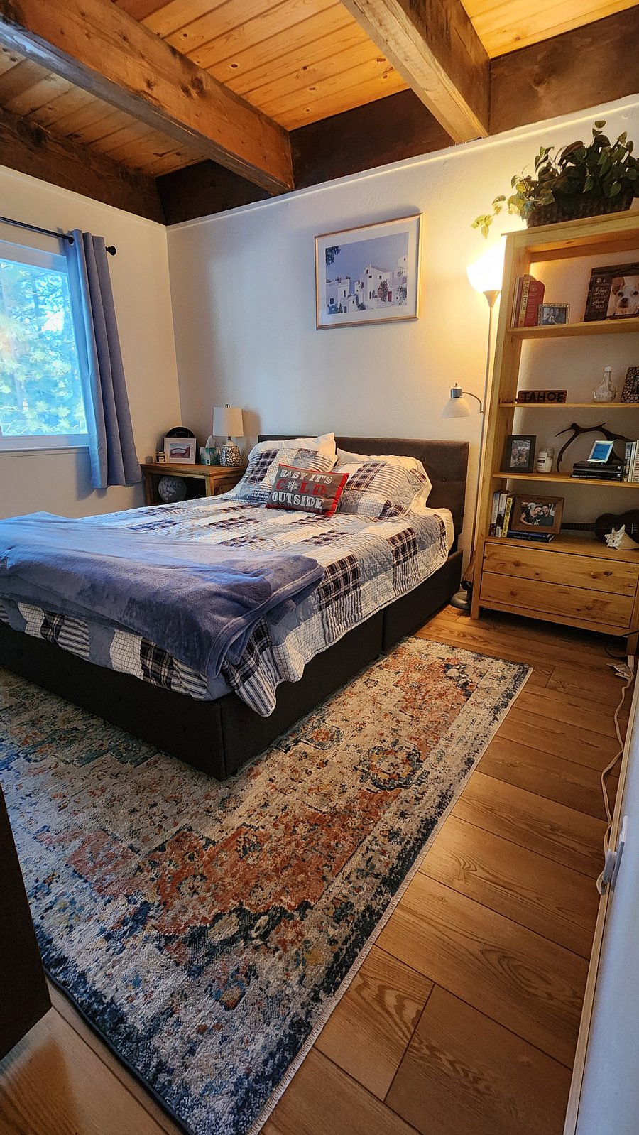 Downstairs bedroom with Queen bed.