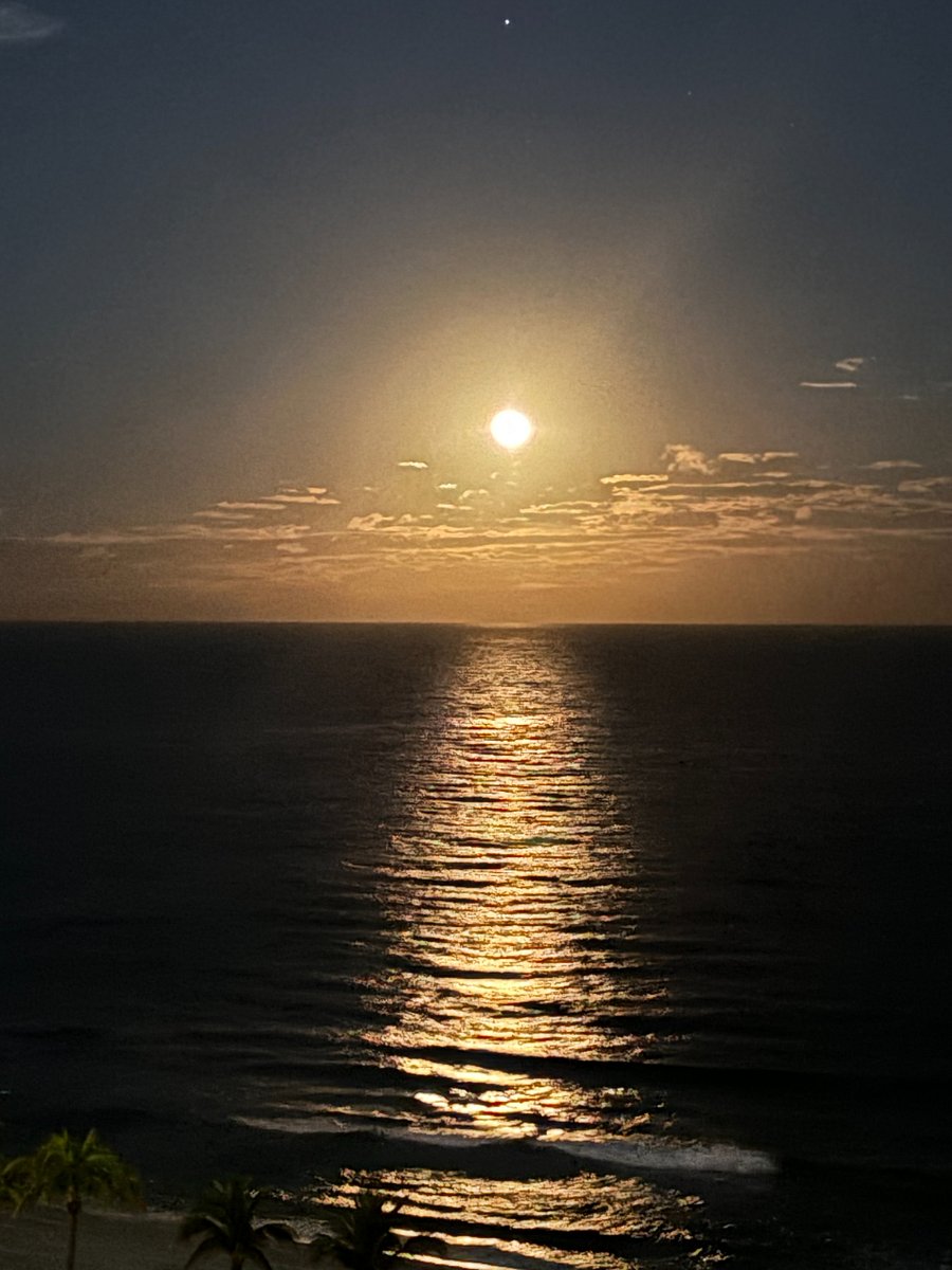 Moon rising