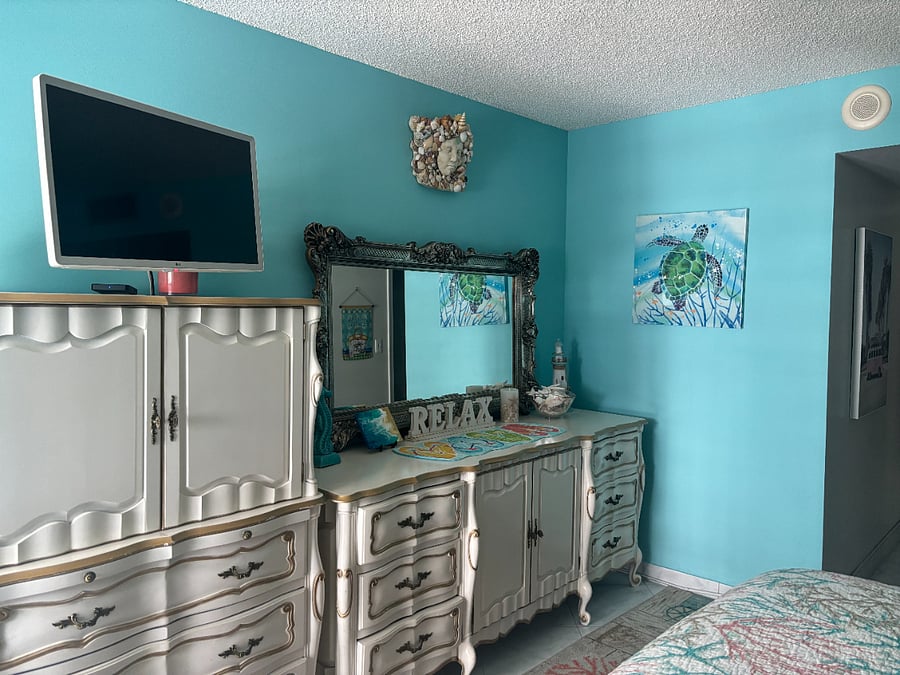 antique furniture in bedroom