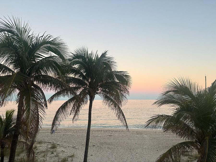 private beach
