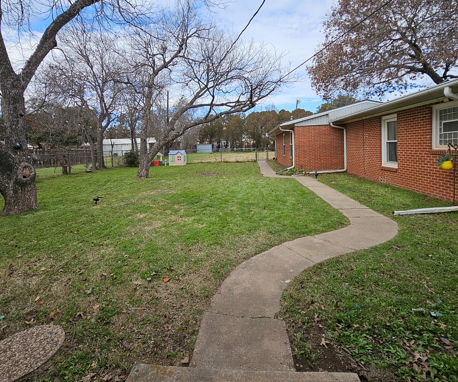 Back side yard