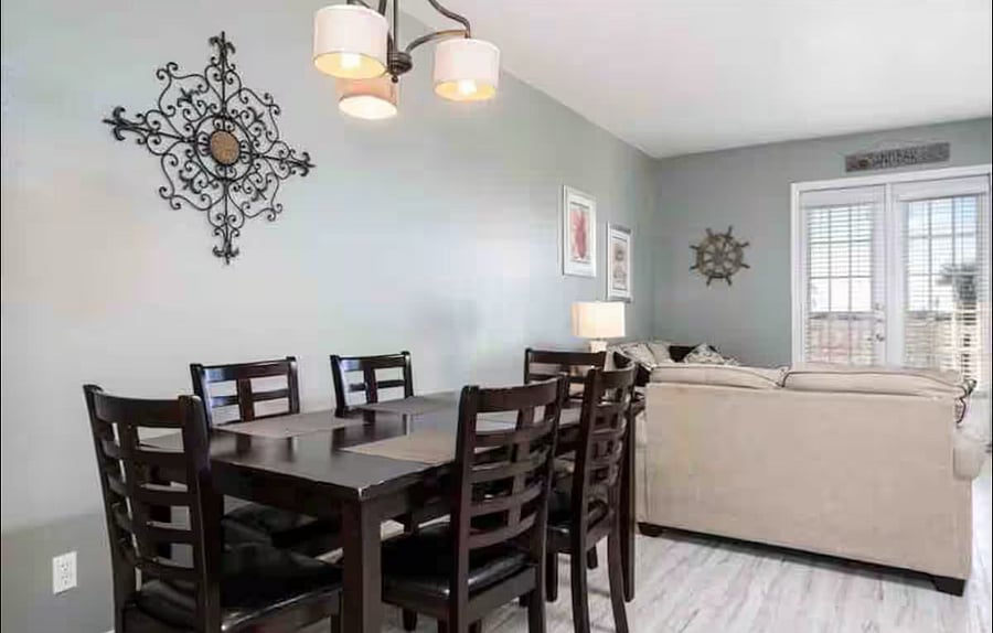 Dining room and family room