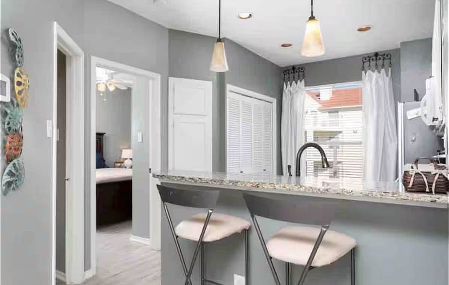 Kitchen/ washer and dryer in closet
