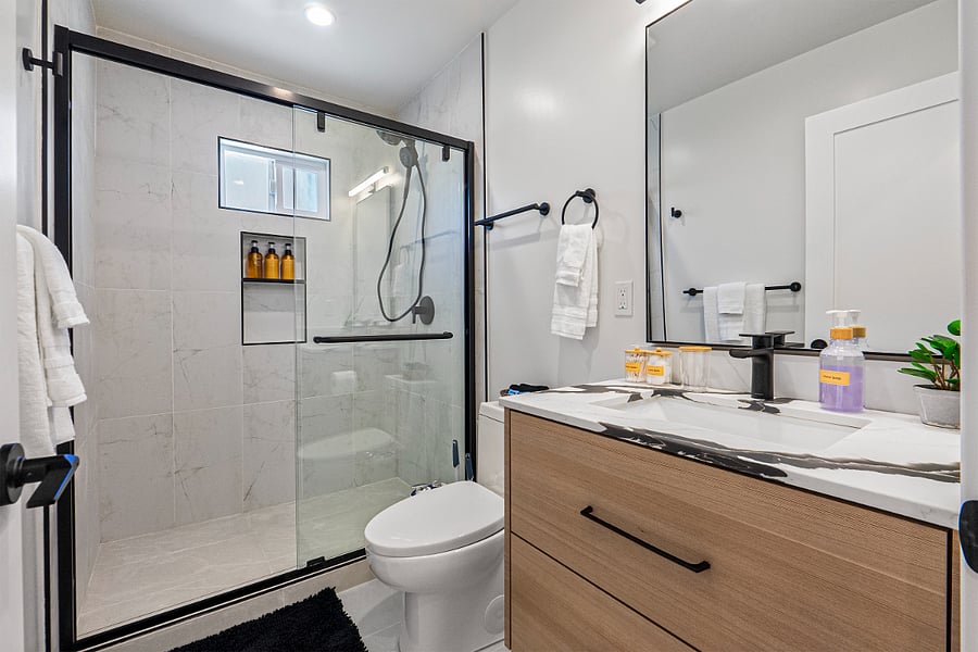 Hallway bathroom