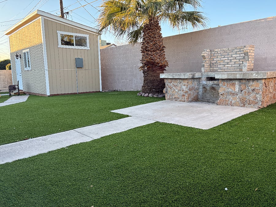 Spacious yard