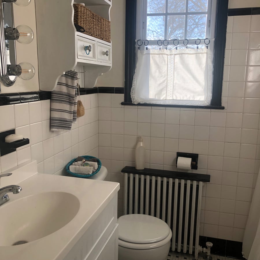 Full bathroom downstairs to be shared.
