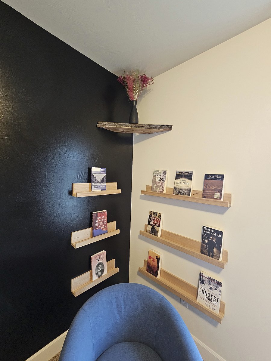 Collection of books in the Study