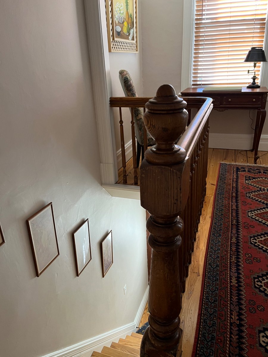 Work space above stairwell