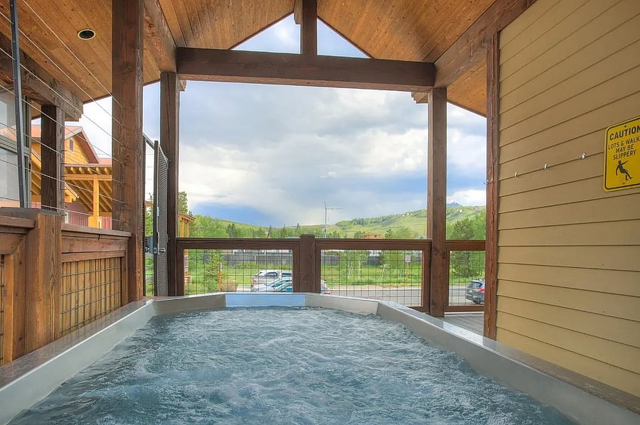 Second Floor Hot Tub with a View