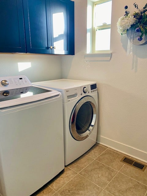 Washer and dryer on the second floor (shared space)