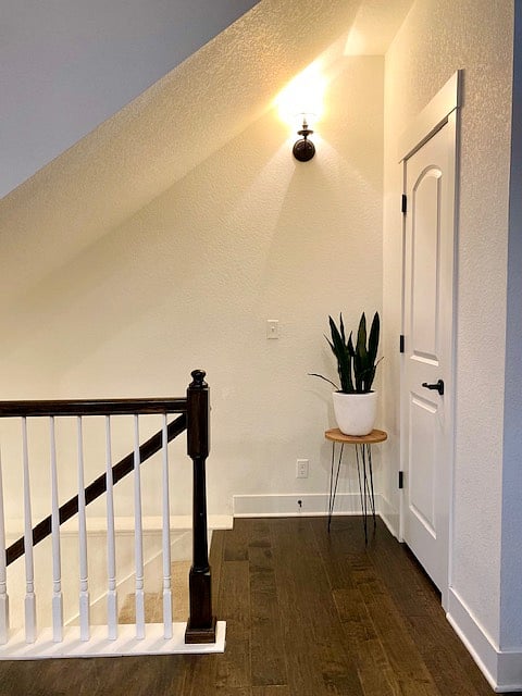 Stairway leading to the studio.