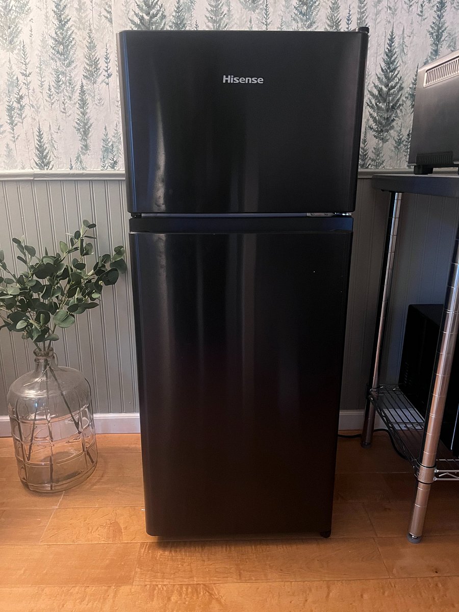 Fridge and freezer.