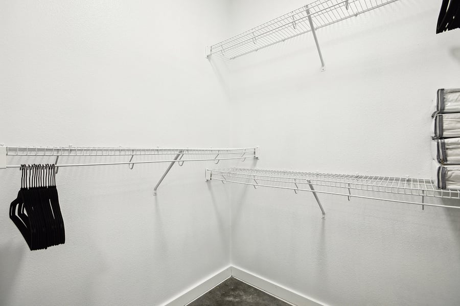Large closet inside the bathroom