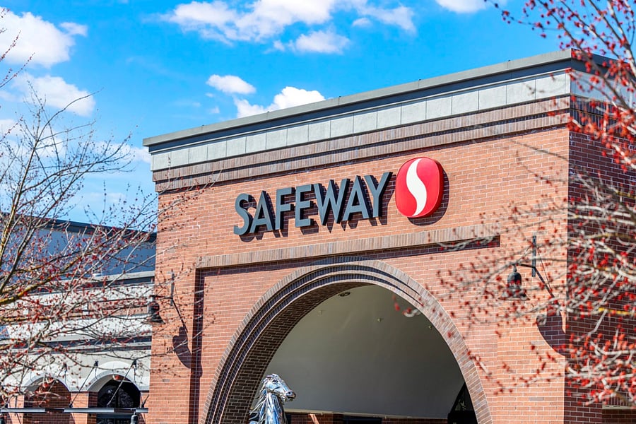 Safeway is just across the street!
