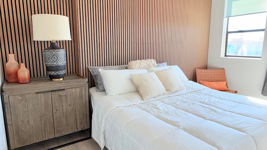 Experience the ultimate luxury and comfort in the master bedroom with adjustable king size bed. Get ready to relax and unwind in style