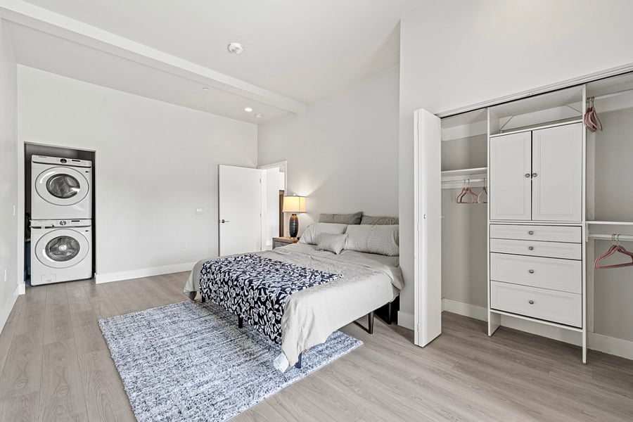 Enjoy the convenience of having a full-size washer and dryer inside your unit - making laundry day a breeze!