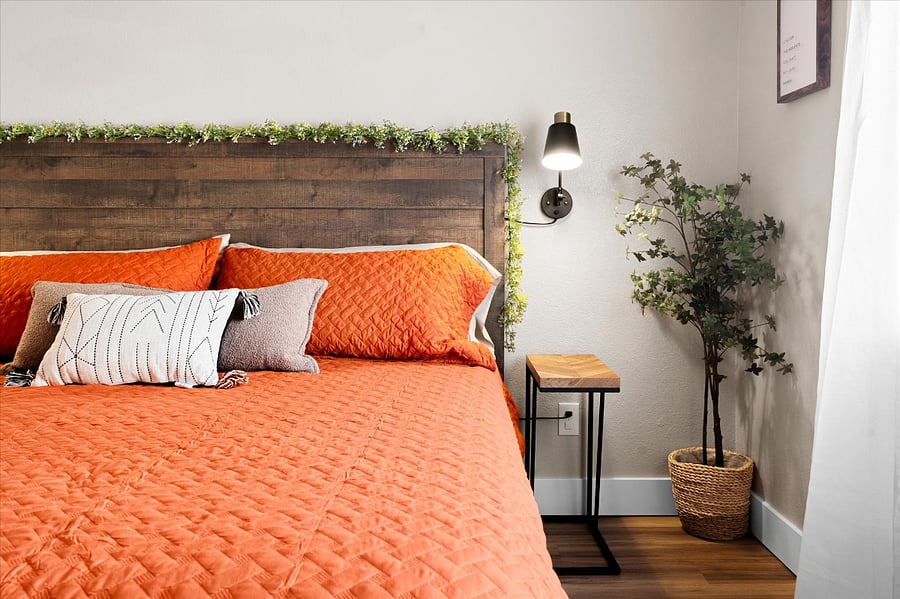 We include nightstands on BOTH sides of the bed