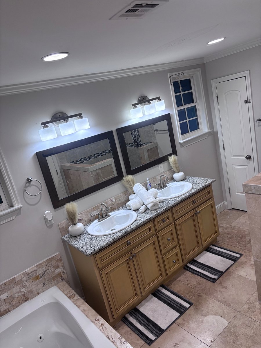 Master bath - stand up shower and Tub