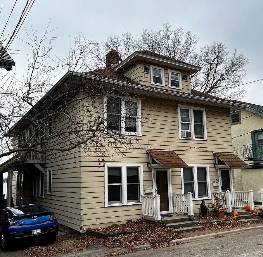 Street view of 3-unit building