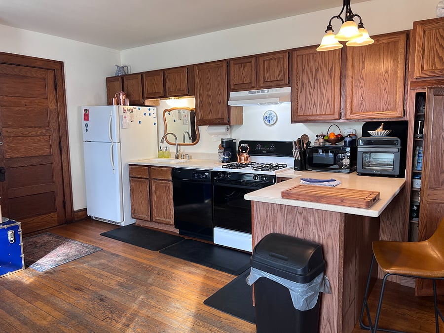 Kitchen at entry door